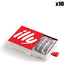 Illy - 10 Boîtes de 20 sticks de café instantané Classico OS