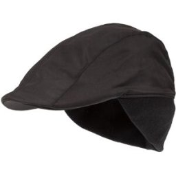 Isotoner - Casquette Homme tissu satiné avec protège oreilles et cou noir L/XL Homme