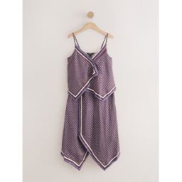 Next Robe à ourlet mouchoir Brun FR 48 Tall (EU 46 T)