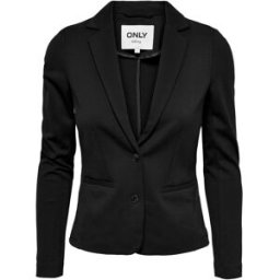 ONLY Only boutonné 100% coton Blazer Noir FR 40 (EU 38)