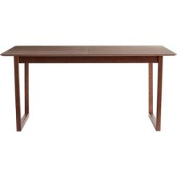Miliboo Table extensible rallonges intégrées rectangulaire en bois foncé noyer L160-240 cm LAHO