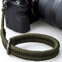 INF Dragonne de caméra tressée à la main - Compatible avec EOS NEX A7R3 A7C RX100 XT4 Vert