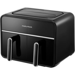 Friteuse Sans Huile Double Panier 8 L Morphy Richards Muc-adt4b Noir 2100 W Écran Tactile 14 Programmes