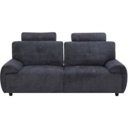 Canape droit relax manuel gris 2 places ELIOR