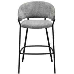 tabouret de bar gris ISIDORE