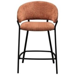 tabouret de bar orange ISIDORE