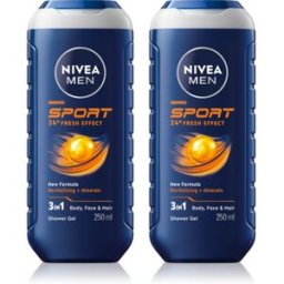 NIVEA MEN Sport gel de douche pour homme conditionnement avantageux
