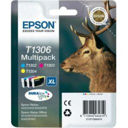 Epson T130 (C13T130640) - 3-couleurs - Cartouche d'encre - Grande capacité - Multipack 3-couleurs