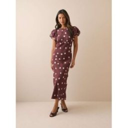 Nobody's Child Nobodys Child Lola Midaxi Dress Brun FR 36 (EU 34)