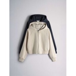 The Set The Set 2 Pack Sweats à capuche zippés crème L (FR 46-48)