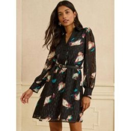 loveroses Robe chemise Love & Roses taille mini Noir FR 40 (EU 38)