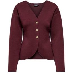 only ONLY Brown Fitted Jewel Button Cardigan Brun FR 40 (EU 38)