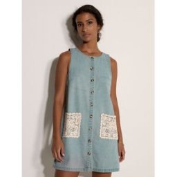 Apricot Apricot Denim Shift Mini Dress bleu FR 44 (EU 42)