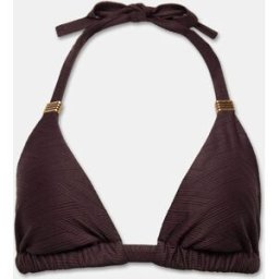 Mint Velvet Mint Velvet Triangle Hardware Bikini Top Brun FR 46 (EU 44)