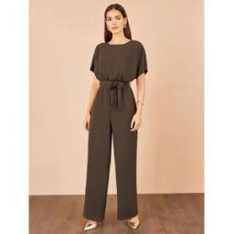 Yumi Yumi Batwing Stretch Jumpsuit Brun FR 38 (EU 36)