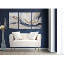 Mauro Ferretti - Ensemble de 3 Tableaux Pz - 45x2,7x80-60x2,7x80 cm OS