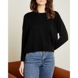 Miss Cashmere - Pull 100% Cachemire Clémence Col rond noir S