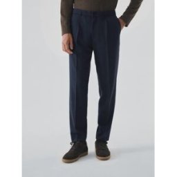 Devred - Pantalon de costume taille élastique bleu encre 44