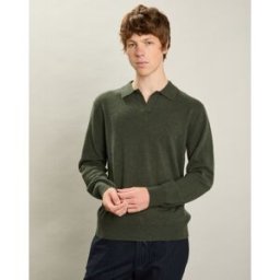 Hartford - Pull Polo en Laine & Cachemire forêt XL
