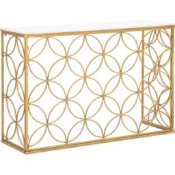 Mauro Ferretti - Console étoile en Marbre doré/blanc - 80x120x40 cm OS