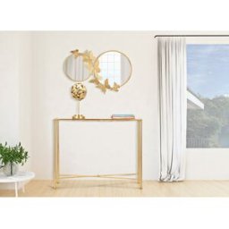 Mauro Ferretti - Console Butterflies dorée - 100x35x80 cm OS