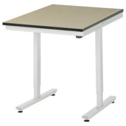 Table de travail adlatus RAU 150 réglable en hauteur électriquement Plan de travail MDF 750 mm x 1000 mm (08-AT-075-100-F)