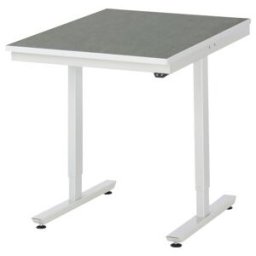 Table de travail adlatus RAU 150 réglable en hauteur électriquement Plateau linoléum/universel 750 mm x 1000 mm (08-AT-075-100-L)