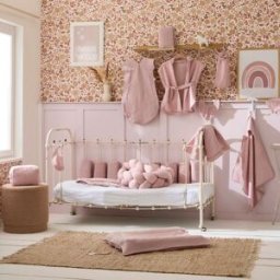 BB & Co Cape de bain + gant bambou et gaze pétale