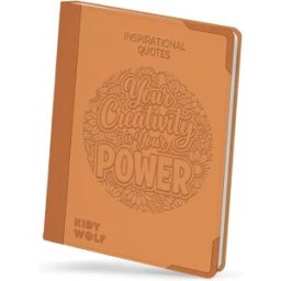 Kidywolf Recharges pour K-Draw Pad - Citations inspirantes Orange taille unique