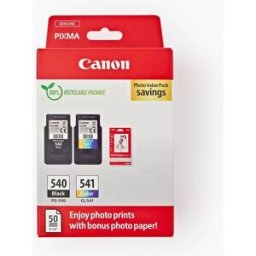 Canon Cartouche d'encre noire N°540 et cartouche d'encres couleurs N°541