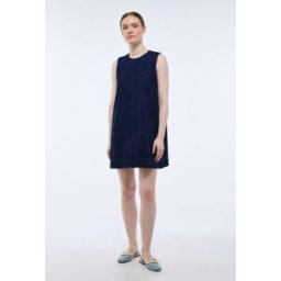 MONOPRIX Robe courte en denim en coton BIO GOTS XS