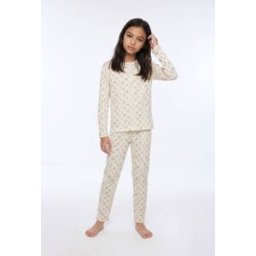 MONOPRIX Pyjama manches longues pointelle en coton BIO GOTS 14 ans