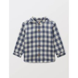 BOUT'CHOU Chemise col mao à carreaux en coton BIO GOTS 12 mois