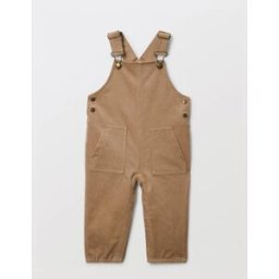 BOUT'CHOU Salopette longue en velours unie en coton BIO GOTS 36 mois