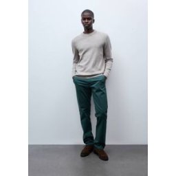 MONOPRIX Pantalon chino straight en coton BIO GOTS 40