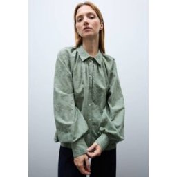 MONOPRIX Chemise manches longues brodée en coton BIO GOTS XS