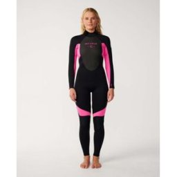 Rip Curl Combinaison femme Omega 5/4 zip dos Noir/Rose 4 Female