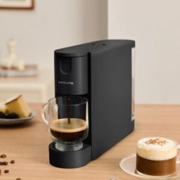 CREATE Thera Easy - Machine À Café Expresso À Capsules 20 Bars Avec Bac De Récupération - Noir