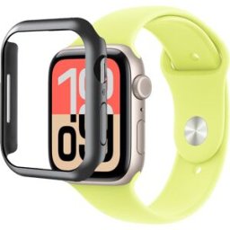 Coque De Protection Noir Souple Silicone Pour Apple Watch Serie Se 3 2025 44 Mm 1,78" - Visiodirect -