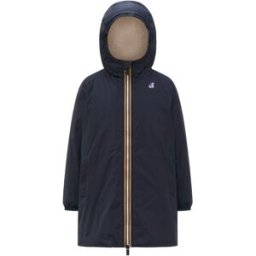 K-Way - Veste longue isolée, imperméable, coupe-vent - P.Le Vrai 4.0 Eiffel Orsetto Depht Blue - Taille Enfant 12 ans - Navy