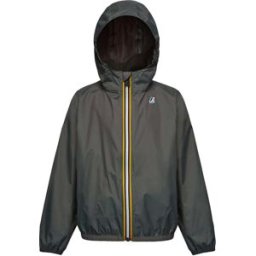 K-Way - Veste imperméable, coupe-vent et respirante - P. Le Vrai 4.0 Claude Green Blackish - Taille Enfant 14 ans - Vert