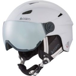 Cairn - Casque de ski/snowboard à visière - Electron Visor White - Taille 61-62 cm - Blanc