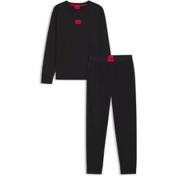 Hugo Pyjama à Manches Longues Galaxy 10253443 Black L Homme