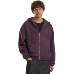 Build Your Brand Sweat-shirt à Zip By285 Plum Purple XL Homme