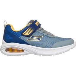 Skechers Baskets Microspec Max Advance Squad Pacer Charcoal Textile / Synthetic / Navy Yellow Trim EU 28 Garçon,Fille