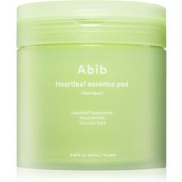 Abib Heartleaf Clear Touch Essence Pad pads apaisants pour un effet naturel 70 pcs