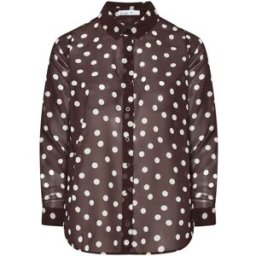 Yours Curve Yours Curve Scatter Polka Dot Shirt Brun FR 52 (EU 50)