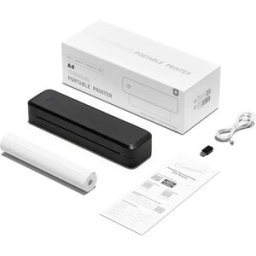 INF Imprimante thermique portable pour transfert de tatouage, sans encre, Bluetooth et USB Le noir