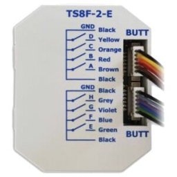 Lingg & Janke Interface de bouton-poussoir TS8F-2-E pour 8 boutons individuels (79882 / 79882SEC)