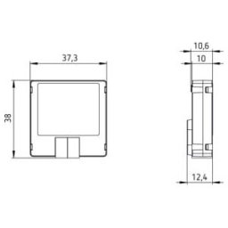 Theben Interface de bouton LUXORliving T4.1 (4800405)